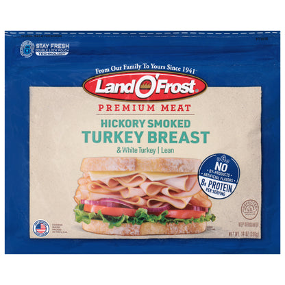 Land O'Frost Hickory Smoked Turkey Breast & White Turkey 14 oz