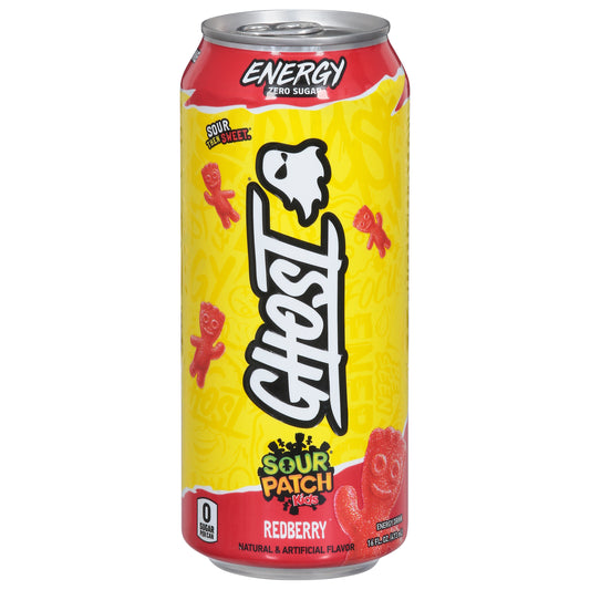 Ghost Zero Sugar Sour Patch Kids Redberry Energy Drink 16 fl oz