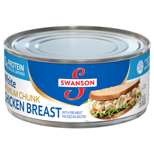 Swanson White Premium Chunk Chicken Breast with Rib Meat Packed in Water 9.75 oz
