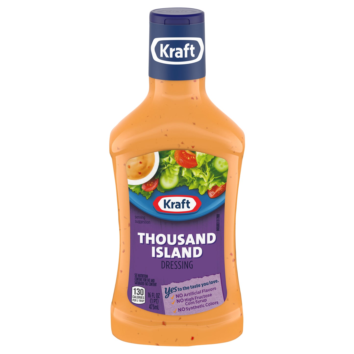 Kraft Thousand Island Salad Dressing, 16 fl oz Bottle