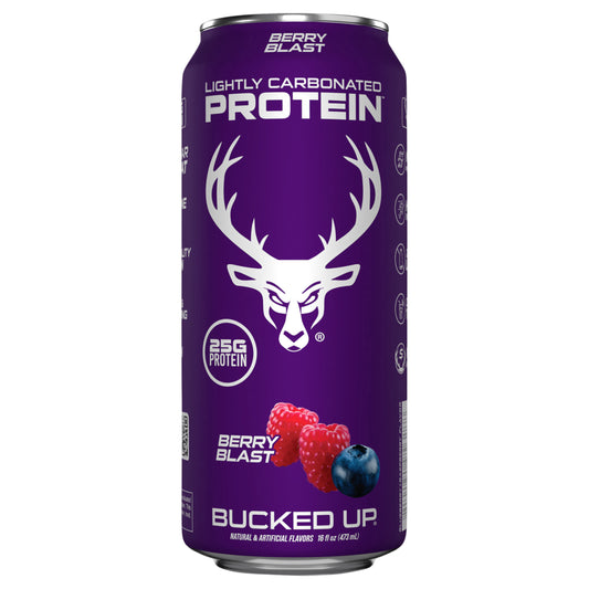Bucked Up Lightly Carbonated Berry Blast Protein 16 fl oz