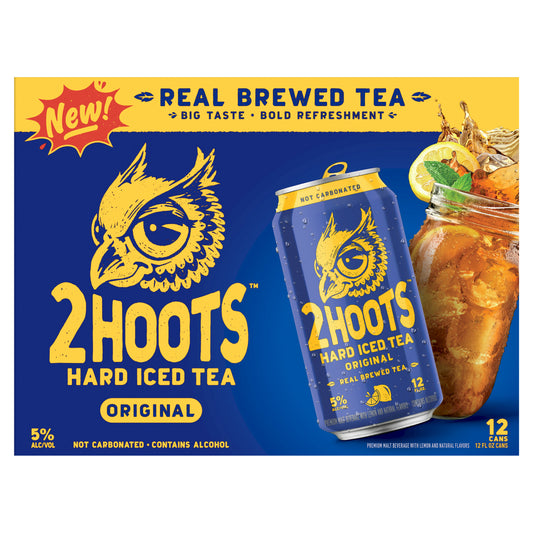 2 Hoots Hard Iced Tea 12 Pack