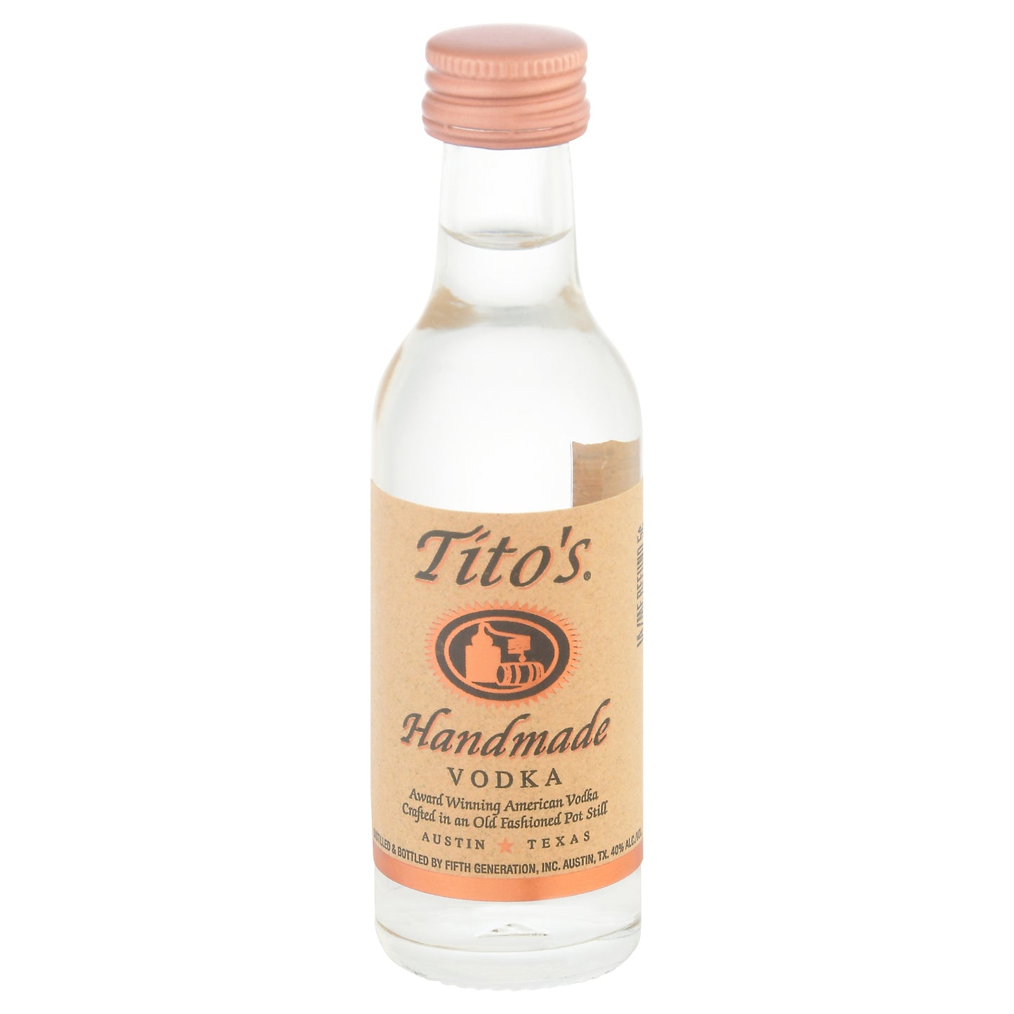 Tito's Handmade Vodka 50 ml Bottle