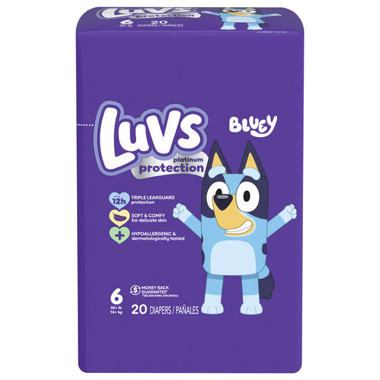 Luvs Platinum Protection Baby Diapers, Size 6, 20 Count