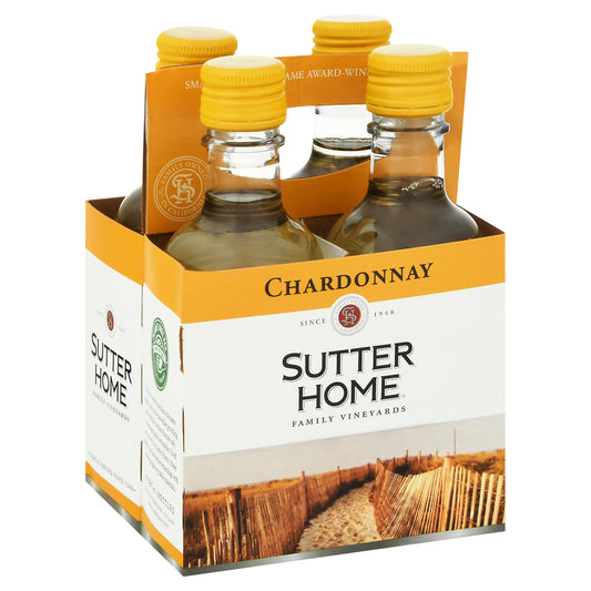 Sutter Home Chardonnay 4 - 187 ml Bottles