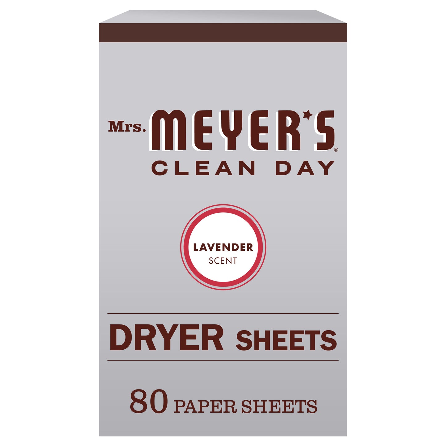 Mrs. Meyer's Clean Day Dryer Sheets, Lavender Scent, 80 Count