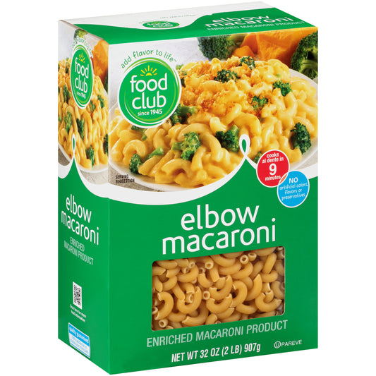 Enriched Macaroni Product, Elbow Macaroni