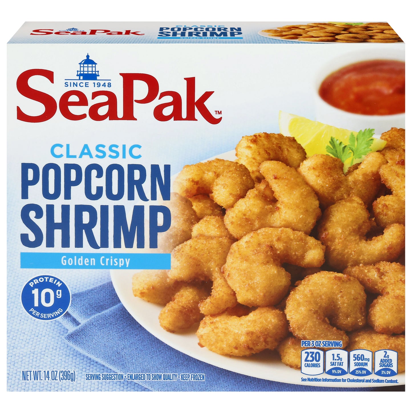 SeaPak Golden Crispy Classic Popcorn Shrimp 14 oz