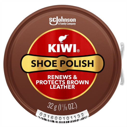 Kiwi Brown Leather Shoe Polish 1.125 oz