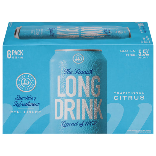 Long Drink Traditional Citrus Gin 6 - 12 fl oz Cans