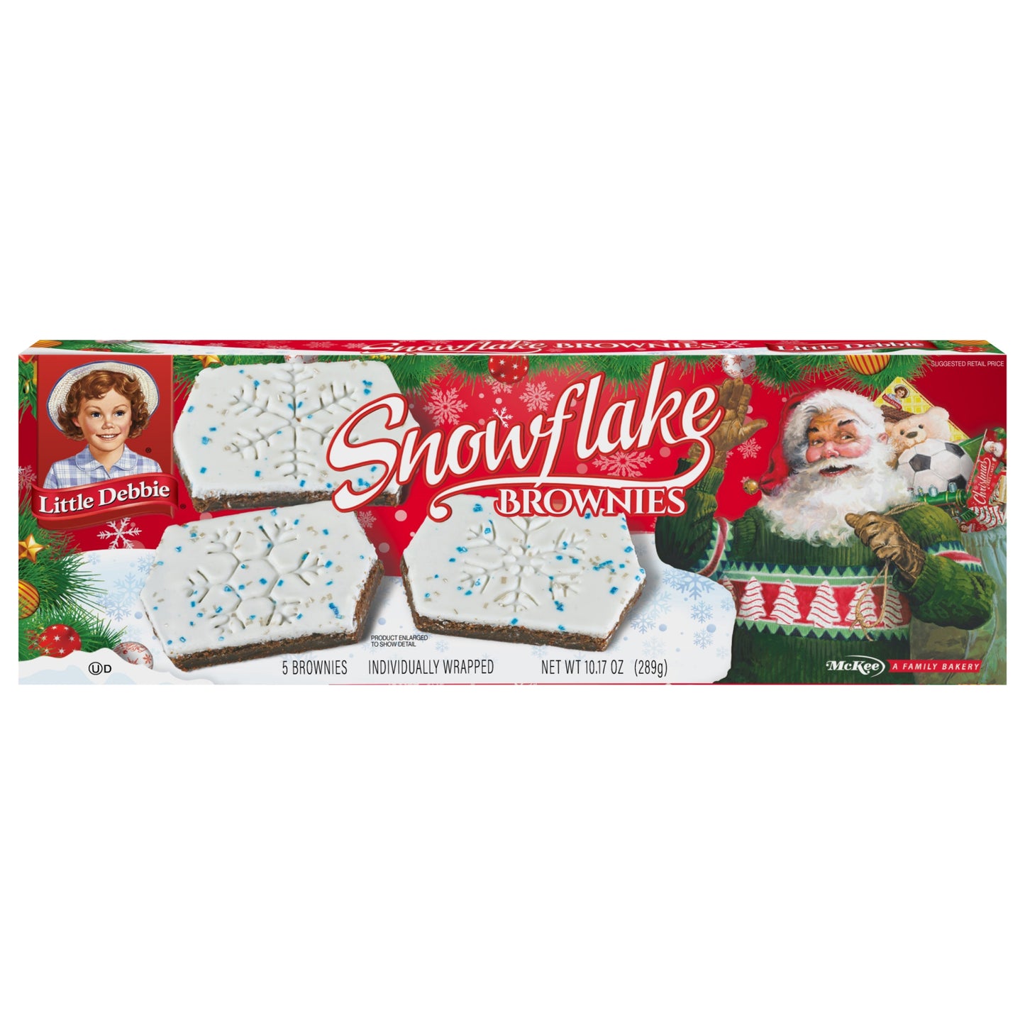 Snack Cakes, Little Debbie Family Pack Snowflake Brownies
