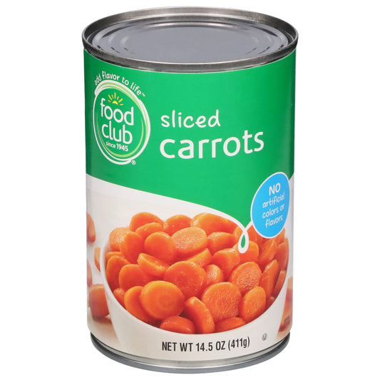 Food Club Sliced Carrots 14.5 oz