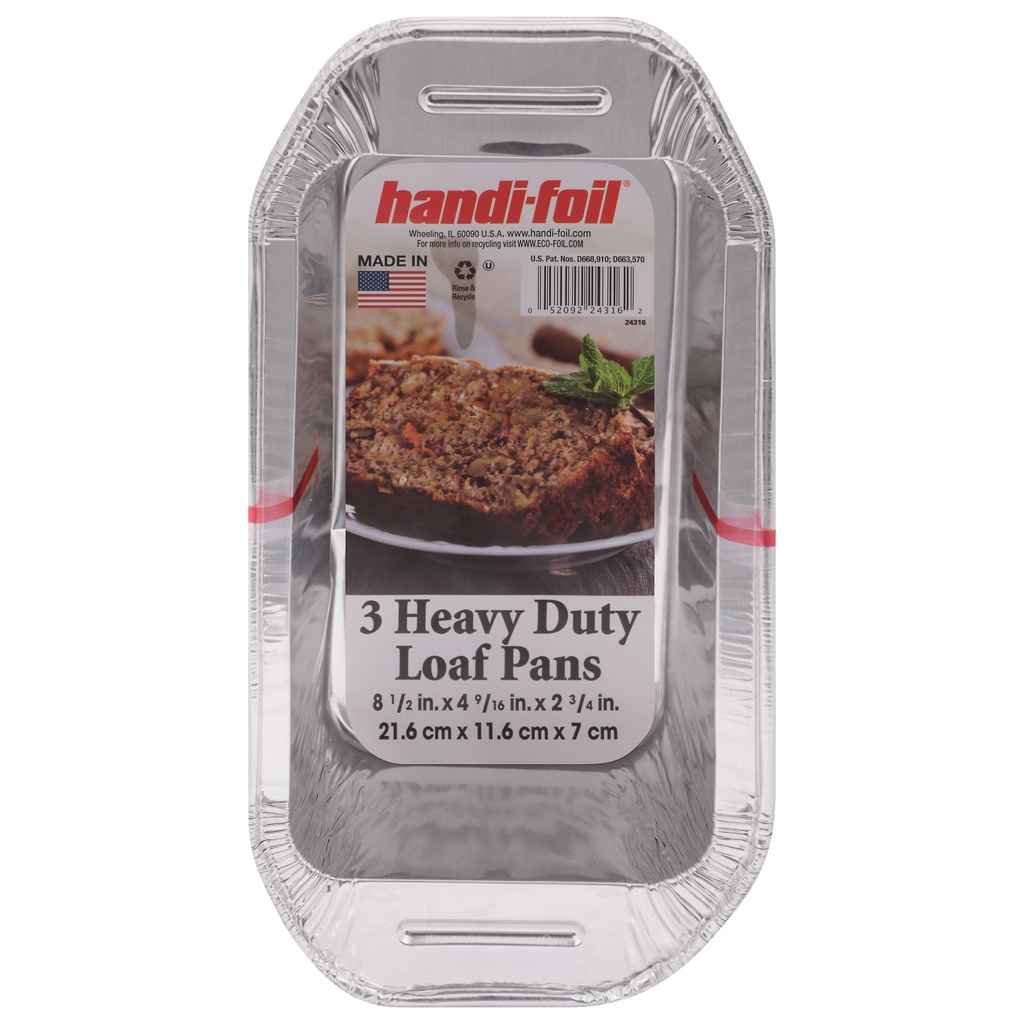 Handi-Foil Heavy Duty Loaf Pans 3 ea