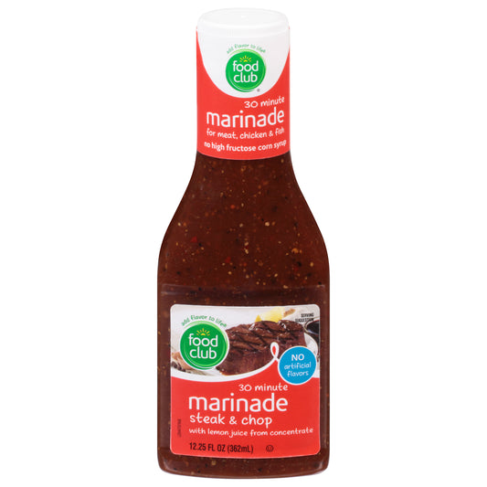 Food Club Steak & Chop Marinade 12.25 fl oz