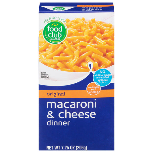 Food Club Original Macaroni & Cheese Dinner 7.25 oz