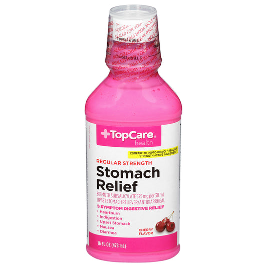 TopCare Health Regular Strength Cherry Flavor Stomach Relief 16 fl oz
