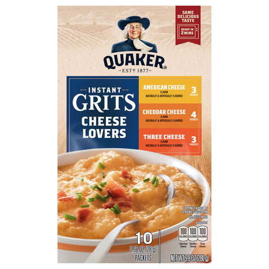Quaker Instant Grits Variety 9.8 Oz 10 Count