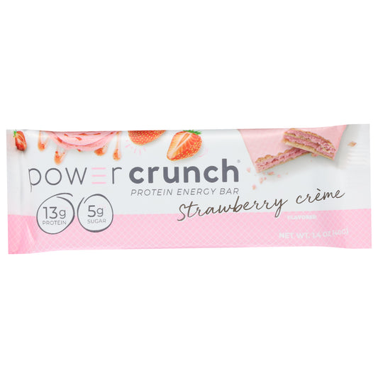 Power Crunch Strawberry Creme Flavored Protein Energy Bar 1.4 oz