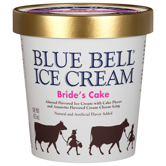 Blue Bell Bride's Cake Ice Cream 1 pt