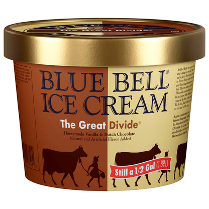 Blue Bell The Great Divide Ice Cream 0.50 gal