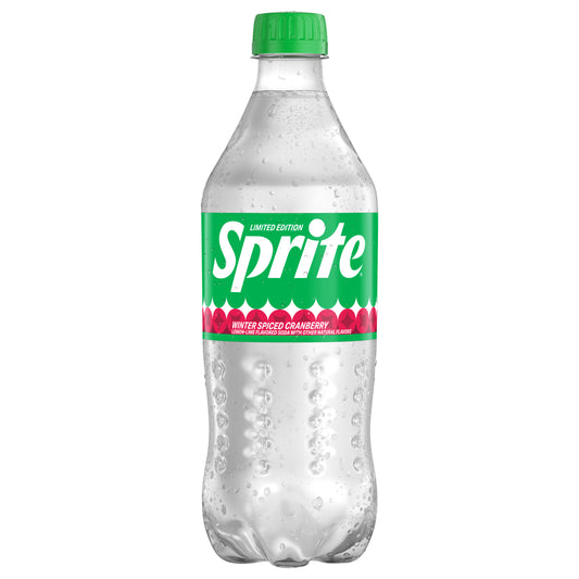 Sprite Winter Spiced Cranberry Bottle, 20 fl oz