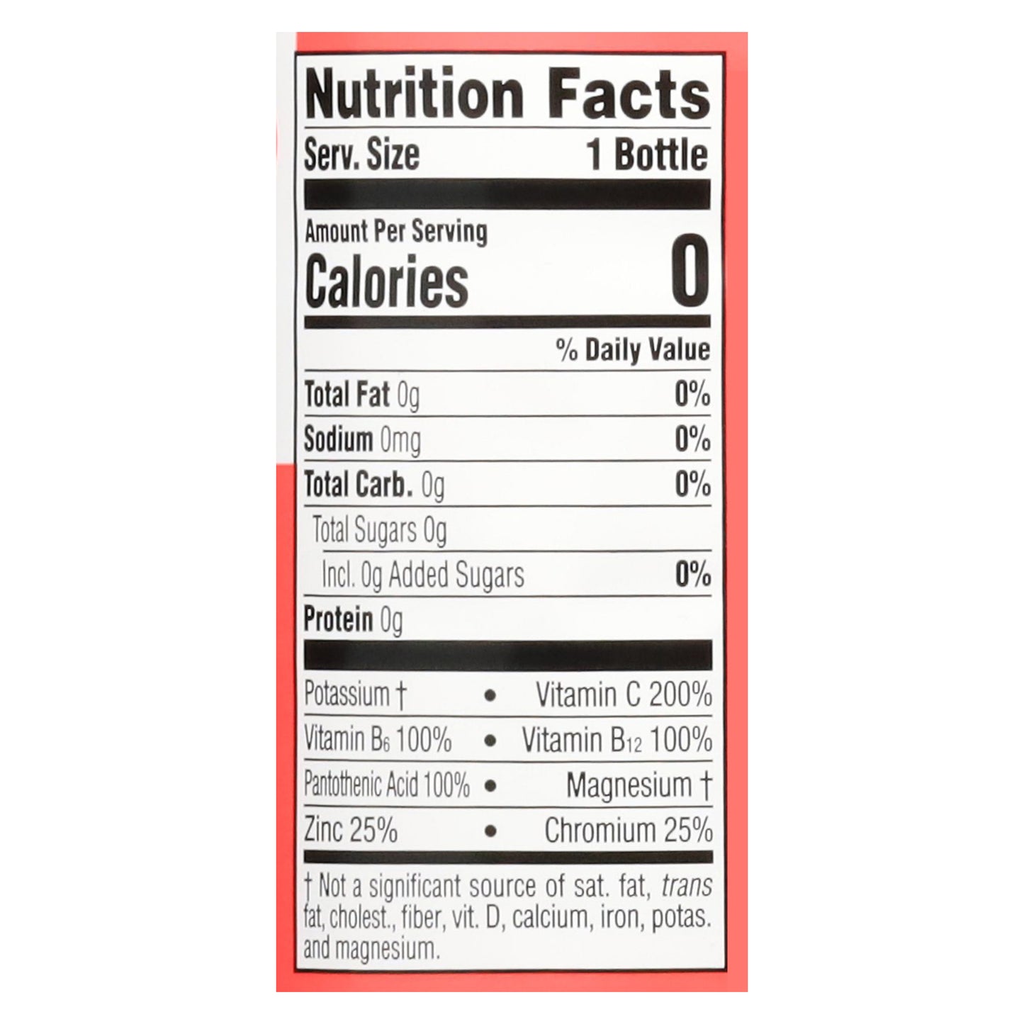 Vitaminwater Zero Sugar Power-C Dragonfruit Nutrient Enhanced Water Beverage 20 fl oz