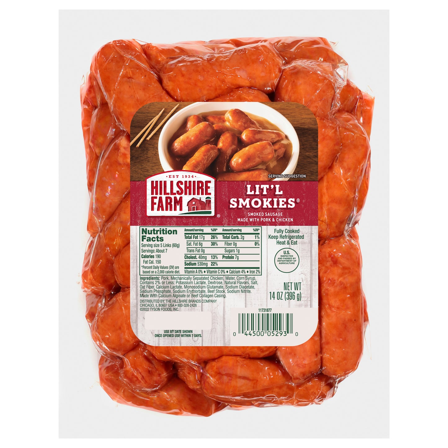 Hillshire Farm Lit'l Smokies Smoked Sausage, 14 oz.