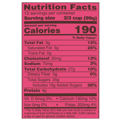 Blue Bell Strawberry Ice Cream 0.50 gal