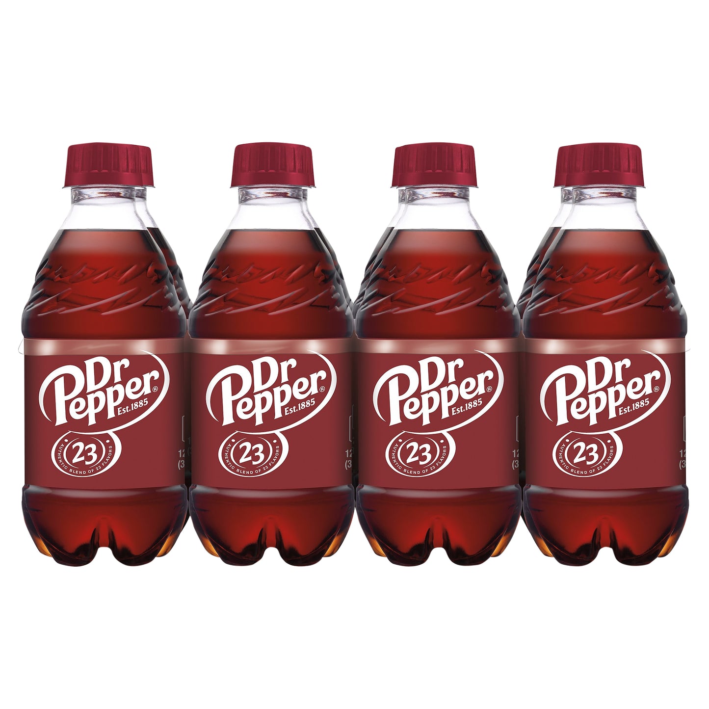 Dr Pepper Soda, 12 fl oz bottles, 8 pack