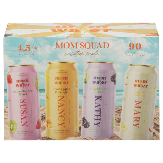 Mom Water Fruit Infused Assorted Vodka Water 12 - 12 fl oz Cans