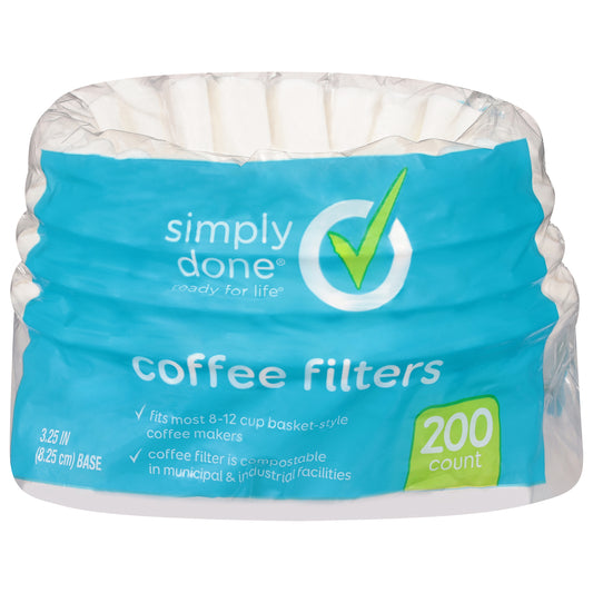 Simply Done Coffee Filters 200 ea