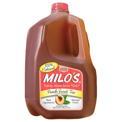 Milo's Peach Sweet Tea, 128 fl oz
