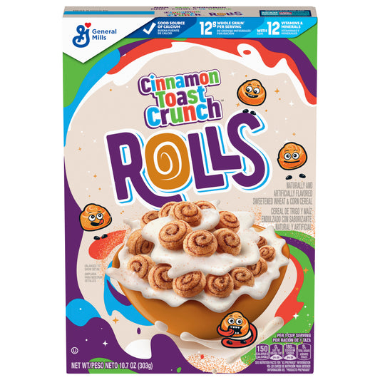 Cinnamon Toast Crunch Rolls, Breakfast Cereal, 10.7 OZ Box