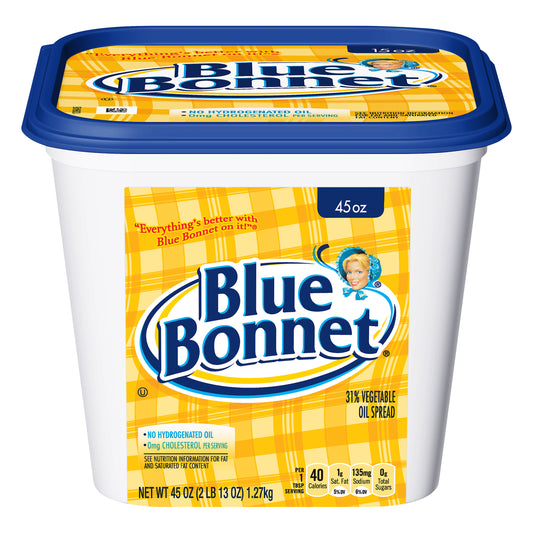 Blue Bonnet Vegetable Oil Spread, 45 OZ