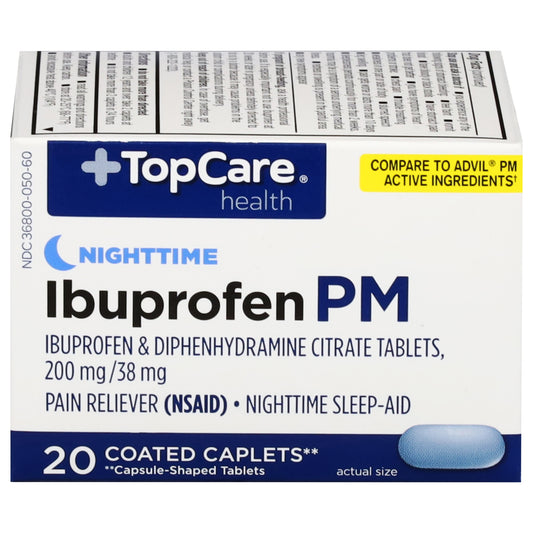 TopCare Health Nighttime Ibuprofen PM 20 Coated Caplets
