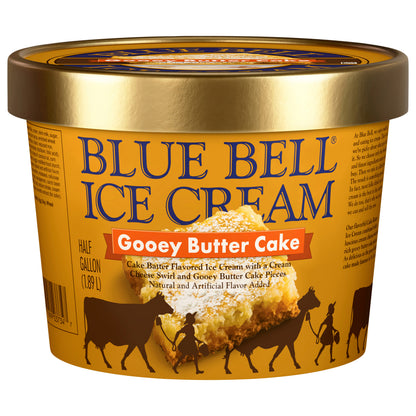 Blue Bell Gooey Butter Cake Ice Cream 0.5 gal