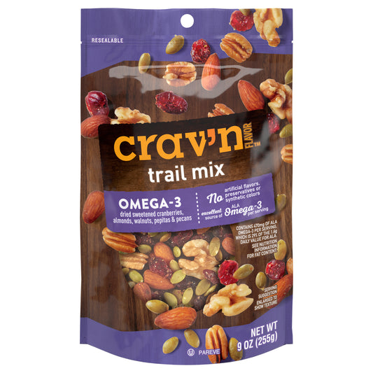 Crav'n Flavor Omega-3 Trail Mix 9 oz