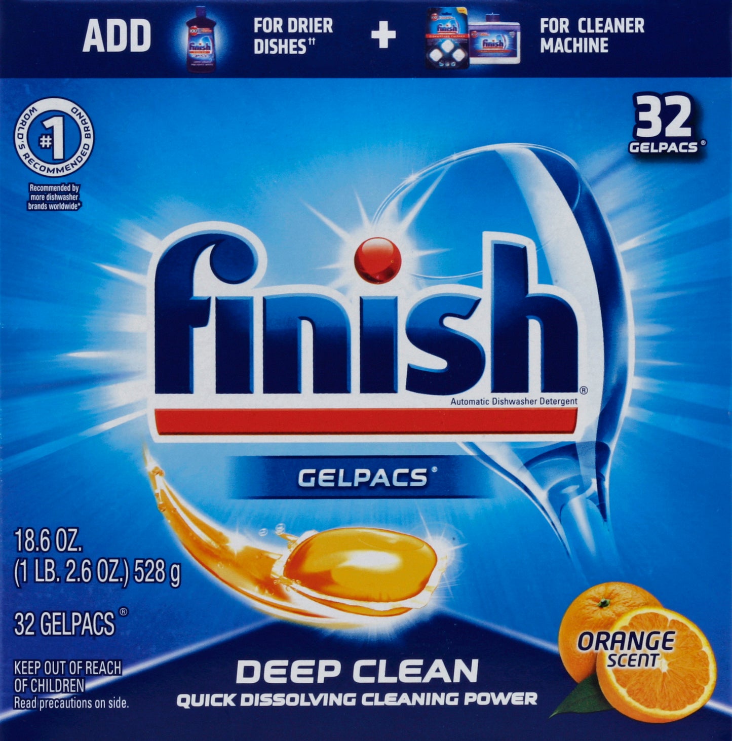 Finish Automatic Dishwasher Detergent 32 ea