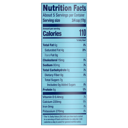 Dannon Whole Milk Non-GMO Project Verified Plain Yogurt, 32 Oz.