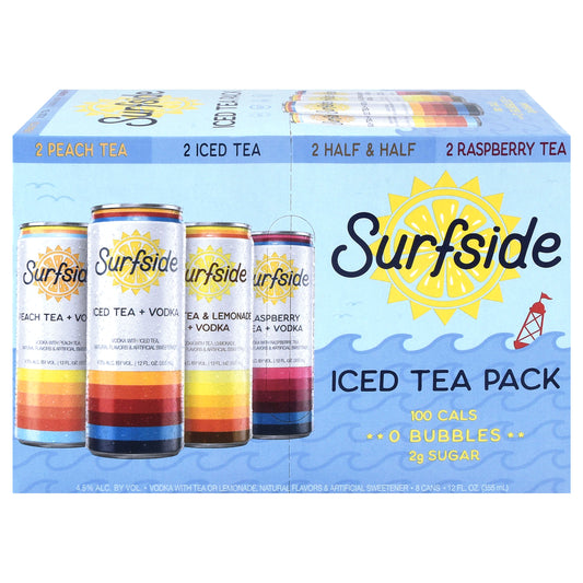 Surfside Iced Tea Pack Vodka 8 - 12 fl oz Cans