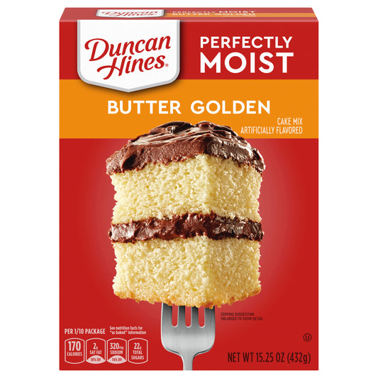 Duncan Hines Perfectly Moist Butter Golden Cake Mix, 15.25 OZ