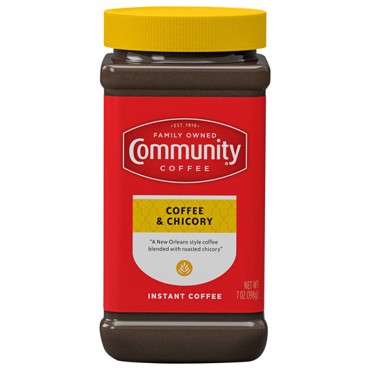 Community Coffee Coffee and Chicory Medium-Dark Roast 7 oz Jar