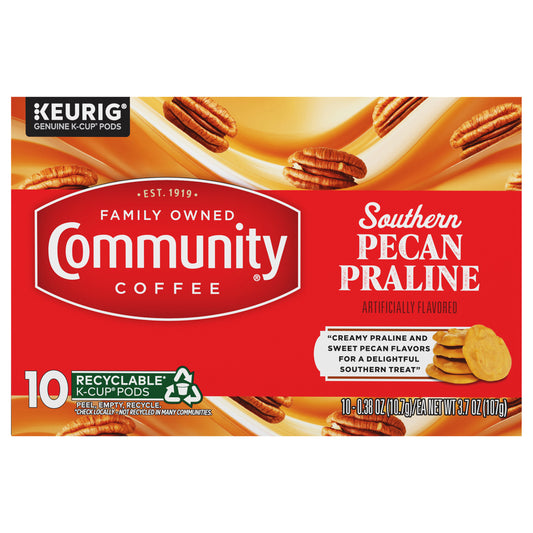 Community® Coffee Southern Pecan Praline Medium Roast Keurig® K-Cup® Pods 10 ct Box