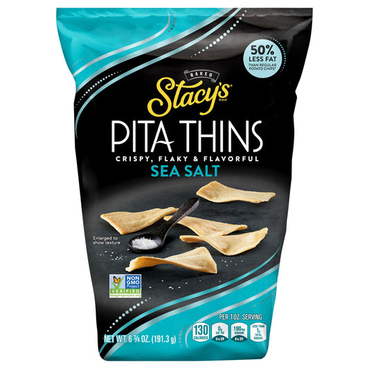 Stacy's Baked Pita Thins Sea Salt 6 3/4 Oz