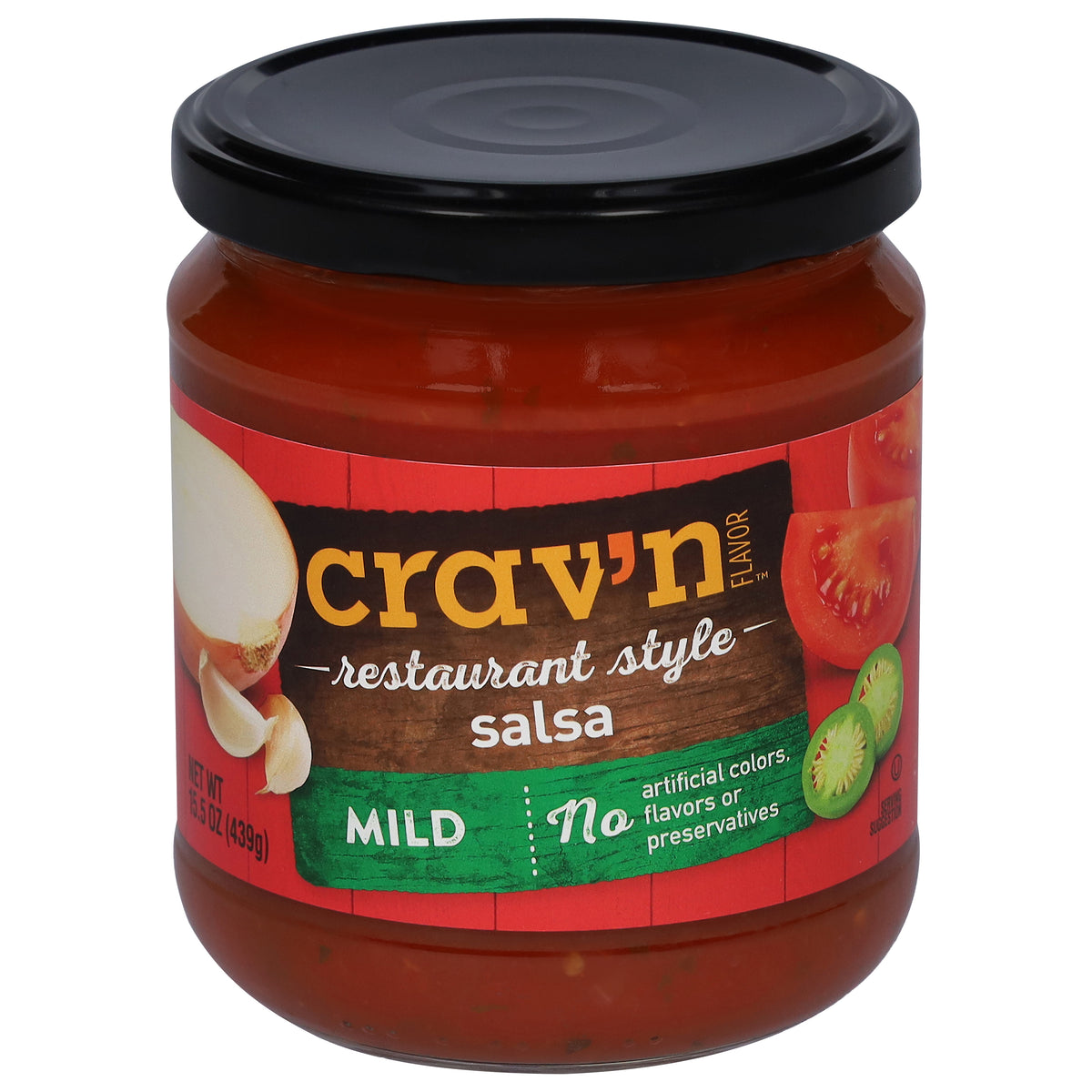 Crav'n Flavor Mild Restaurant Style Salsa 15.5 oz