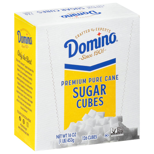 Domino Premium Pure Cane Sugar Cubes 126 count, 1 lb