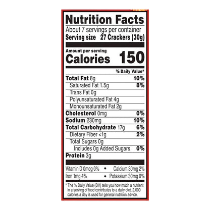 Cheez-It® Original Cheese Crackers - NET WT 7 0Z (198g)