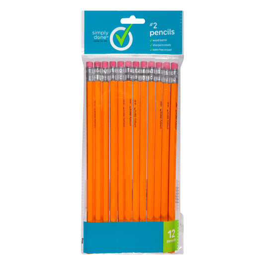 Simply Done No. 2 Pencils 12 12 ea Bag