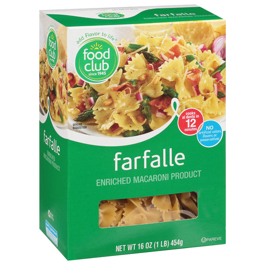 Food Club Farfalle 16 oz