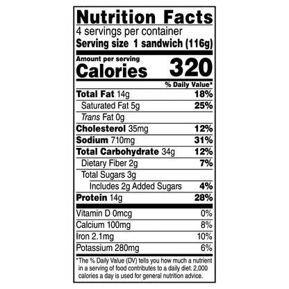 Jimmy Dean Buttermilk Chicken Biscuit Breakfast Sandwiches, 4 ct, 16 oz Box
